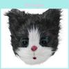 Плюшевая маска-лицо кошки, аксессуар для животного костюма, для костюмов и Хэллоуина
