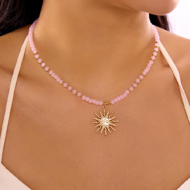 Модное многослойное богемное ожерелье для женщин, стильное, с подвеской-каплей из хрустальных бусин, ювелирное изделие с регулируемой застежкой