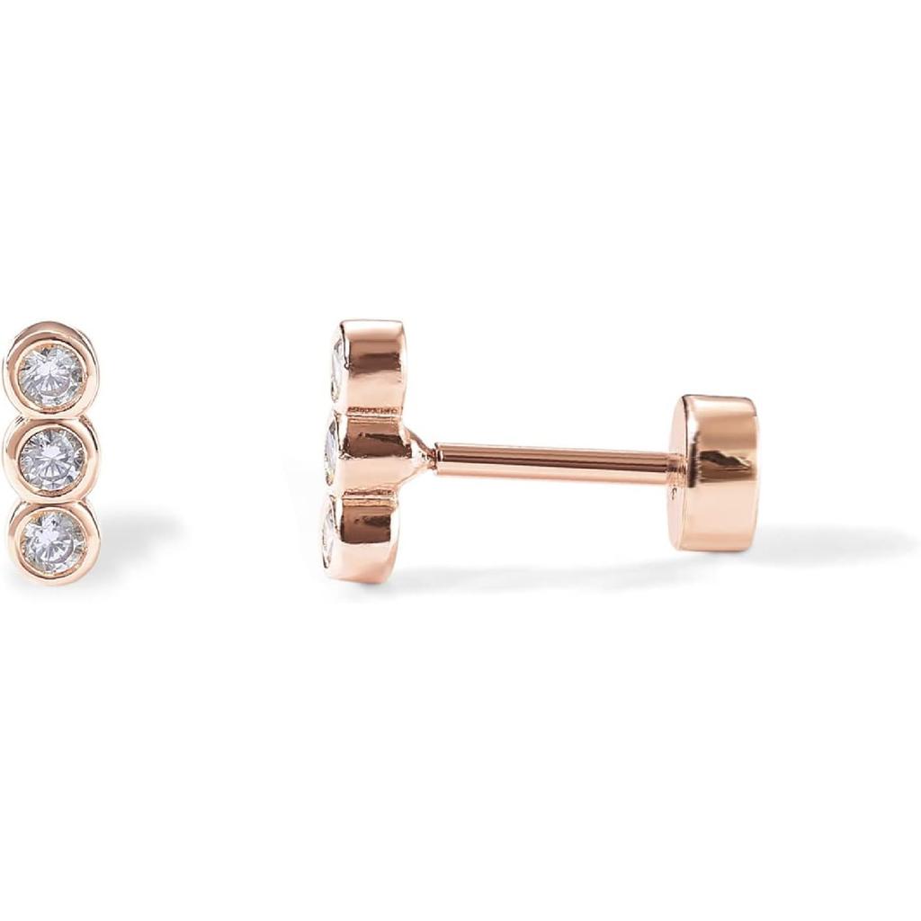 PAVOI 14K Gold Plated S925 Sterling Silver Post Lightweight Drop Dangle Huggie Hoop Earrings for Women | Star, Lock, Pearl, Cross, Lightening, Coin |