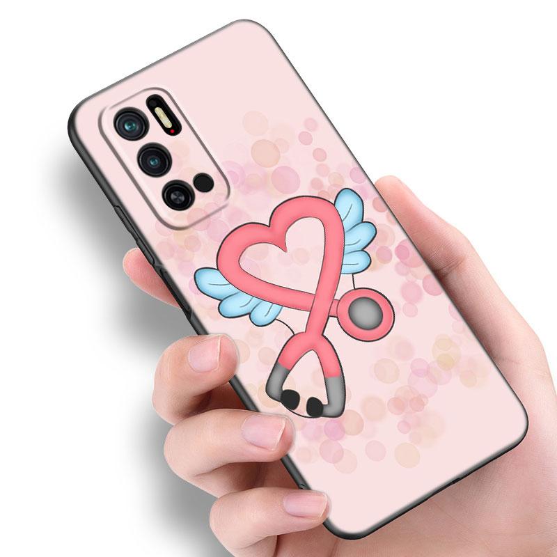 Чехол для телефона «Доктор медсестра, здоровье» для Xiaomi Redmi Note 7 8 9 10 Lite 11 11E 11T 12 Pro 11S 4G 10T 5G 8T 9S 10S, черный чехол из ТПУ