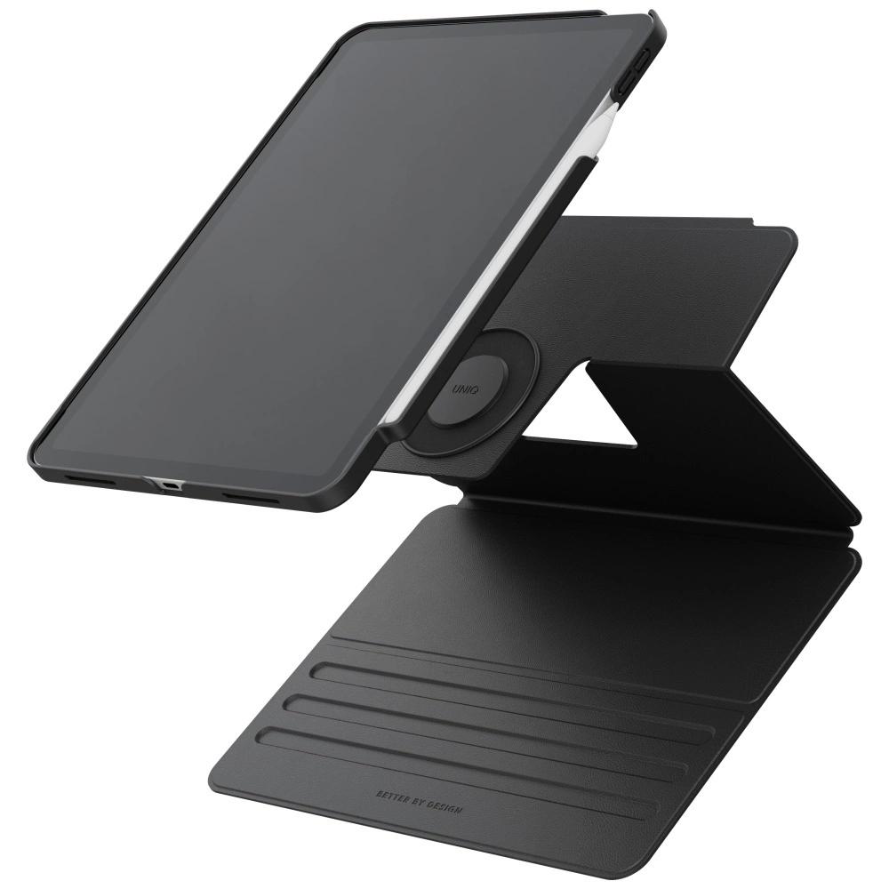 Etui UNIQ Rovus Snapmount Magnetic 360 Rotating Detachable do iPad 11" 2025 / iPad 10.9" 2022 (10 gen.) - czarne