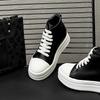 Fashion Street Style Ankle Boots for Men Genuine Leather High Top Shoes Fashion Brand Motorcycle Boots Thick Bottom  Male Walking Shoes