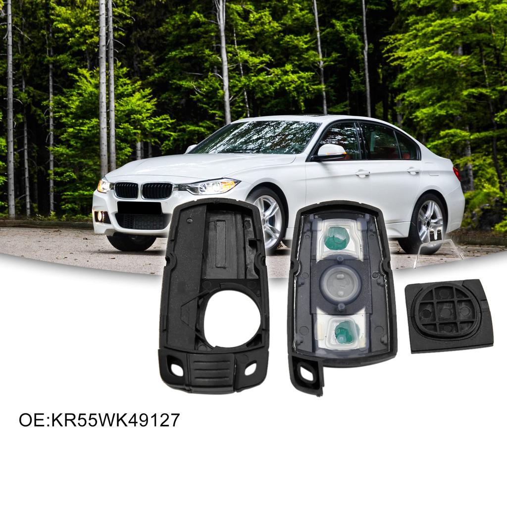 ACROPIX Keyless Entry Case Key Fob Shell Cover Replacement for BMW 328i Black 1 Piece