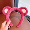 Cute Plush Green Heart Frog Headband for Women - Cartoon Frog Hair Band for Face Washing
