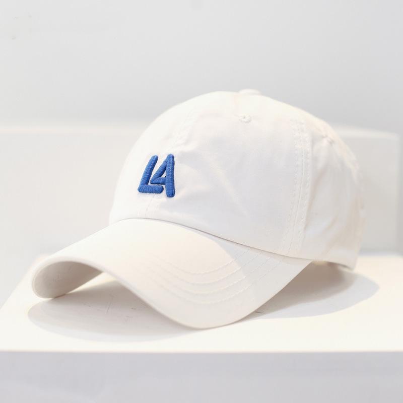 New simple letter baseball cap women's tide brand spring and summer versatile curved brim sun protection shade cap men
