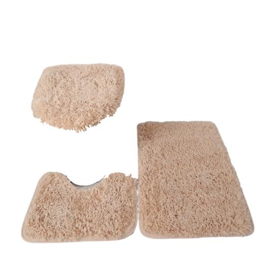 1 комплект коврика для унитаза. Очень мягкий U-образный нескользящий впитывающий коврик для пола.