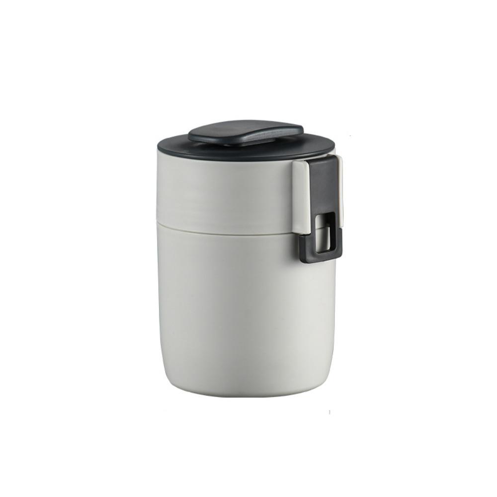 Removable Liner Insulated Breakfast Cup Double Layer Thermal Food Container  Winter