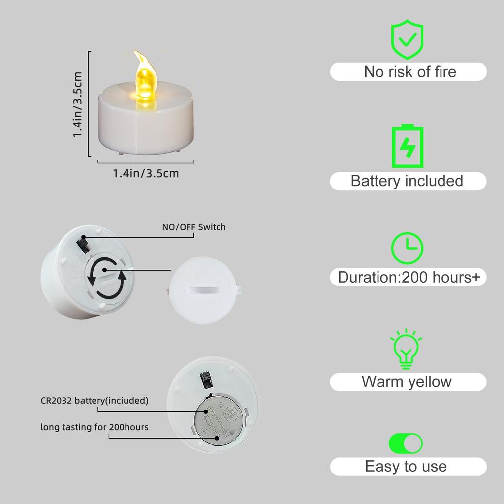 Светодиодные электронные свечи - Романтическое предложение и декоративная имитация чайной свечи