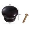Easy-Grip Design Walnut Wood Cabinet Knobs Rust-Resistant Drawer Pulls Handles  for Kitchen