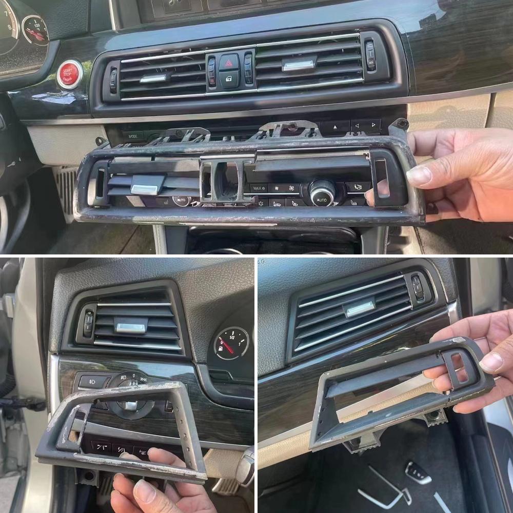 Полностью хромированная решетка кондиционера с левым рулем и правым рулем, розетка для BMW 5 серии F10 520 521 523 525 528