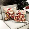 Рождественское украшение наволочка новогодний подарок Санта Клаус Снеговик Птица наволочка диванная подушка наволочка украшение для комнаты дома
