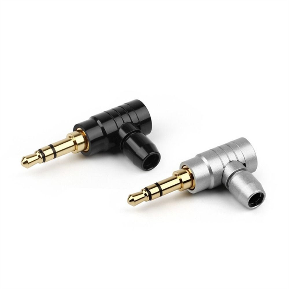 Conector Wire Connector 2 3 4 Poles L Type Audio Connectors 3.5mm Jack Plug 90 Degree Audio Adapter