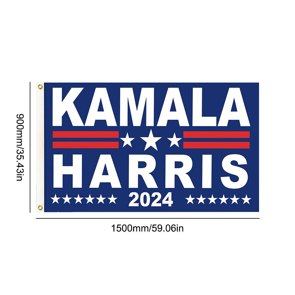 Флаг Камалы Харрис 2024 3x5 футов Флаг Камалы Харрис для президентских выборов 2024 года(D)