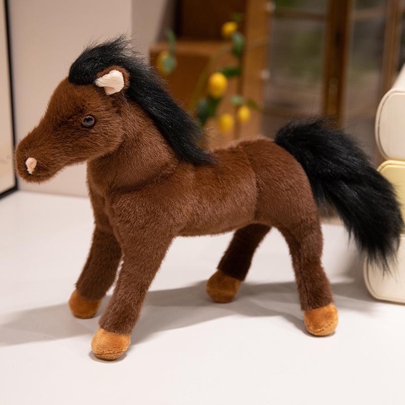 Трансграничная плюшевая игрушка-лошадь: Кукла-пони Зоопарк Активность и Домашнее украшение Подарок для детей