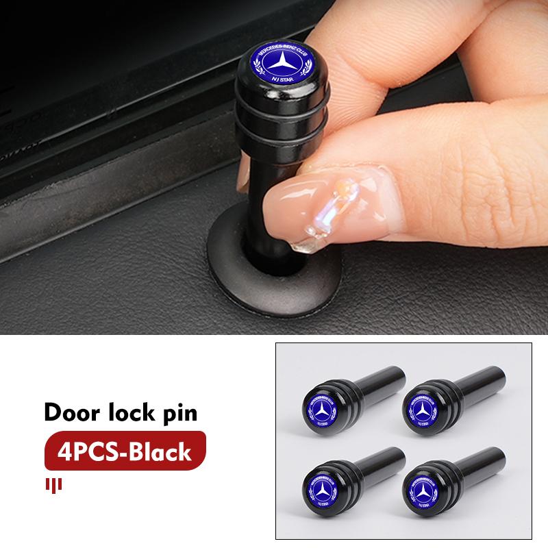 AABHA1 Car Door Lock Pin Knob Pull Security Insurance Accessories For Mercedes Benz AMG A C E S G Class W201 W210 W108 W204 W205 W203