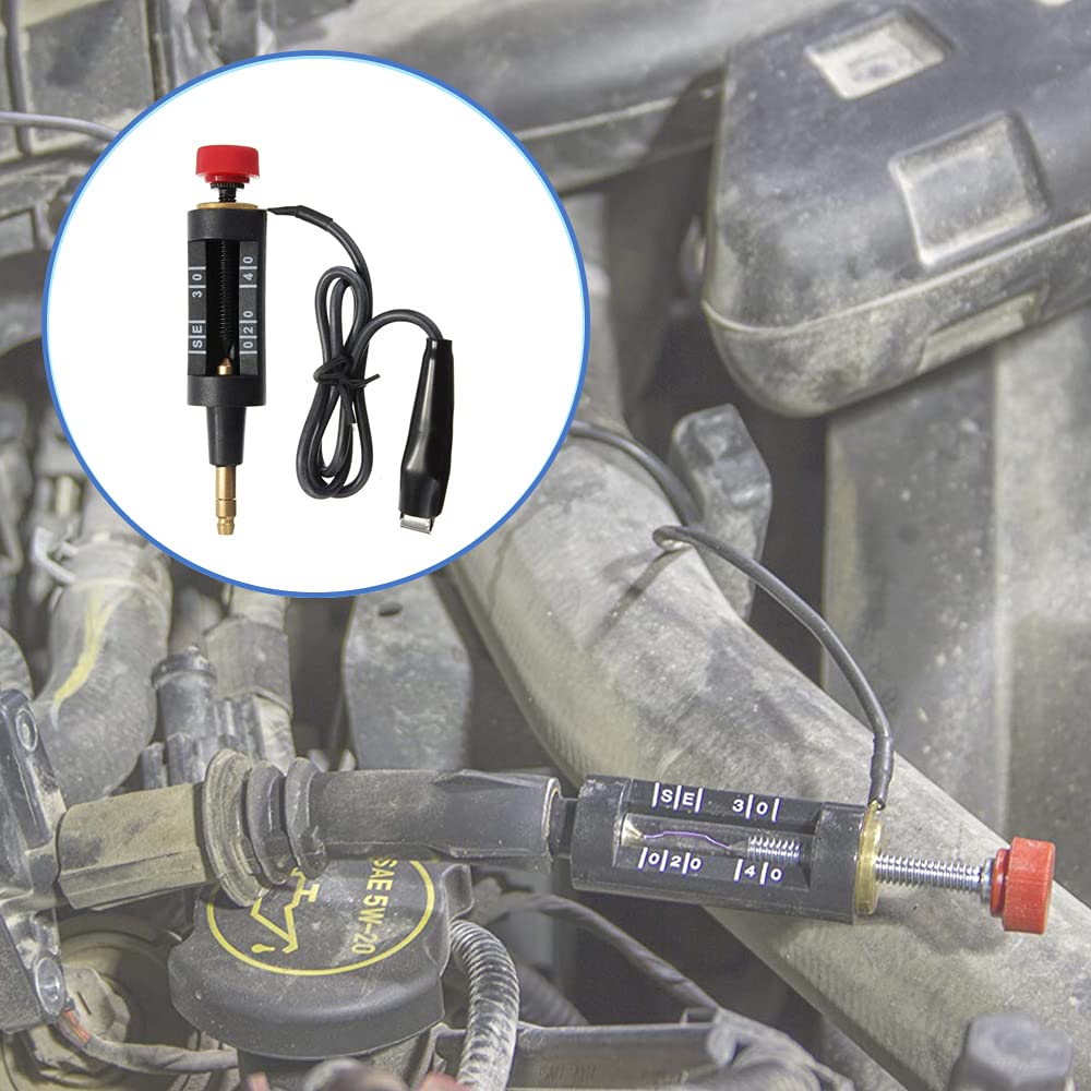 Тестер свечей зажигания Инструмент для измерения зажигания Измерение искры Проверка зажигания Регулируемый Диагностический инструмент для диагностики цепи