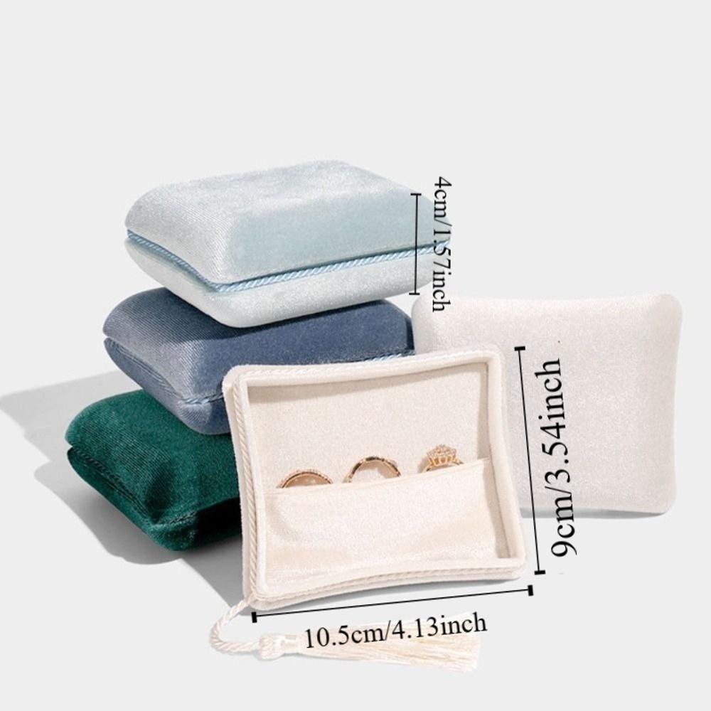 Tassels Jewelry Packing Bag Bracelet Earrings Square Jewelry Box Velvet Jewelry Holder Outdoors