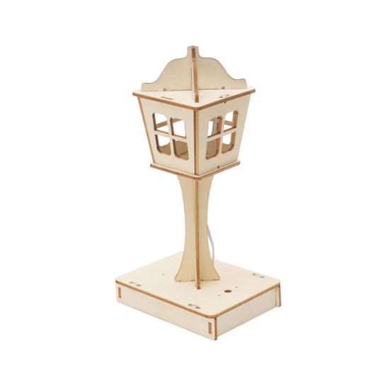 1 комплект экологически чистой настольной лампы ручной работы с голосовым управлением, забавной научной деревянной развивающей игрушки для детей, аксессуаров