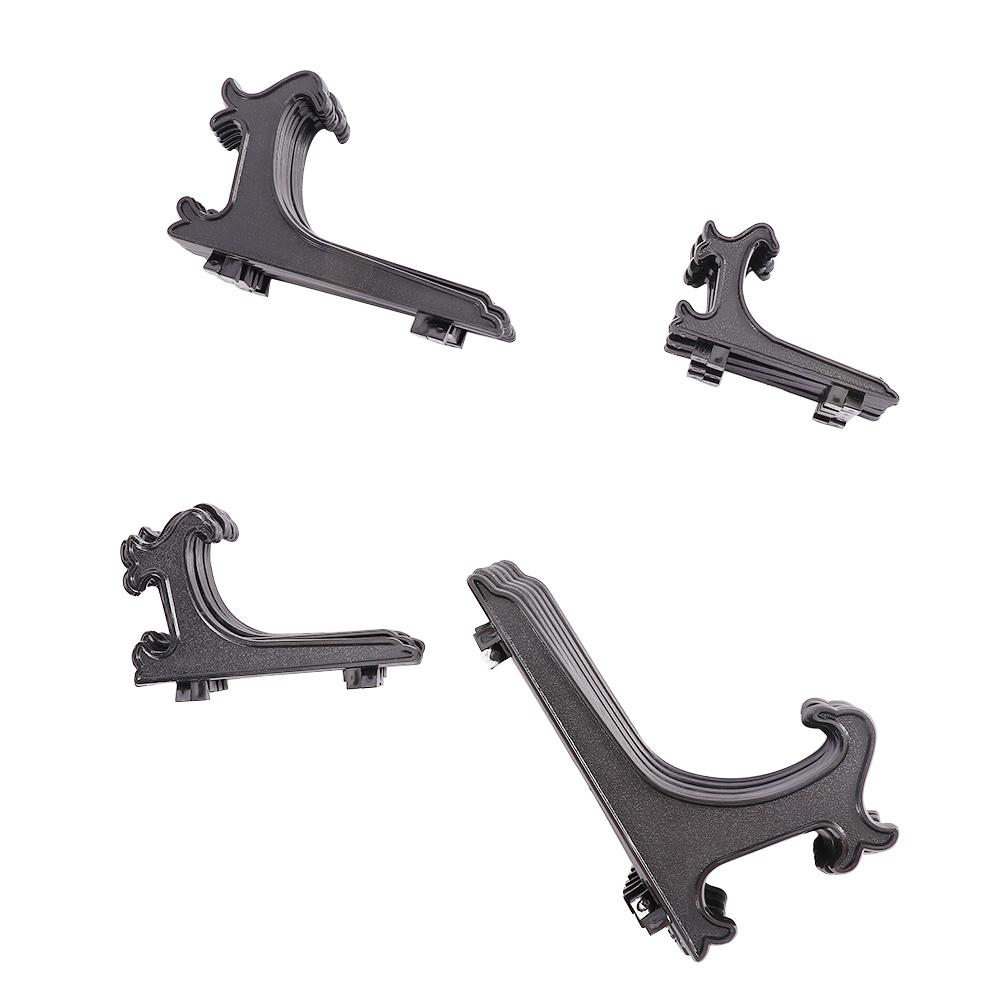 Kitchen Plastic Black Easels Dishes Plate Holder Display Stand Picture Frame Stand