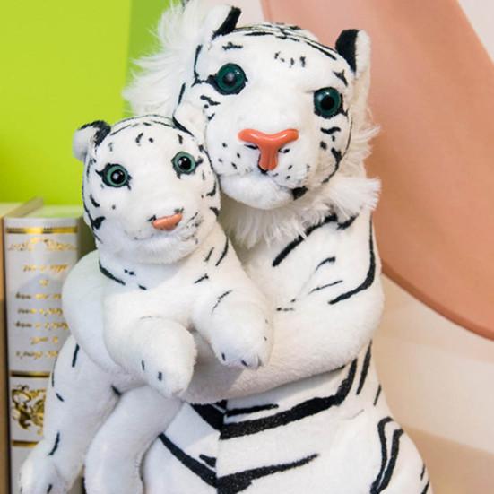 Плюшевая кукла Тигр Мягкая игрушка-животное Симуляция Тигрица и Тигренок Кукла Тигр Плюшевые игрушки Украшение для вечеринки в животном стиле Детская