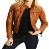 Women Tan Suede Leather Jacket , Western Motorcycle Biker Jacket , Party Wear Suede Jacket , Gift For Her