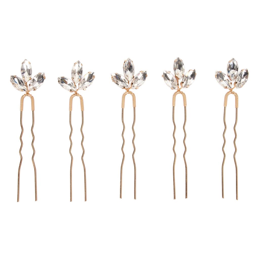 5 шт. Заколки для волос со стразами Белые Винтажные Заколки Сверкающие Легкие Заколки для Невесты Свадьбы Женщин Девушек