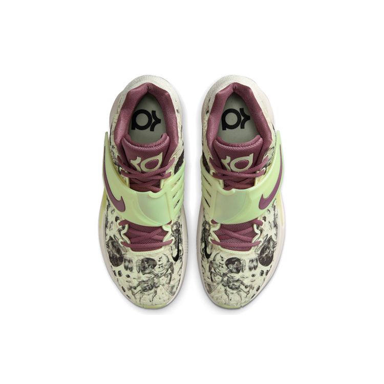 Nike Кроссовки унисекс KD 14 Surrealism Green Lime-Ice Light-Mulberry CW3935-300