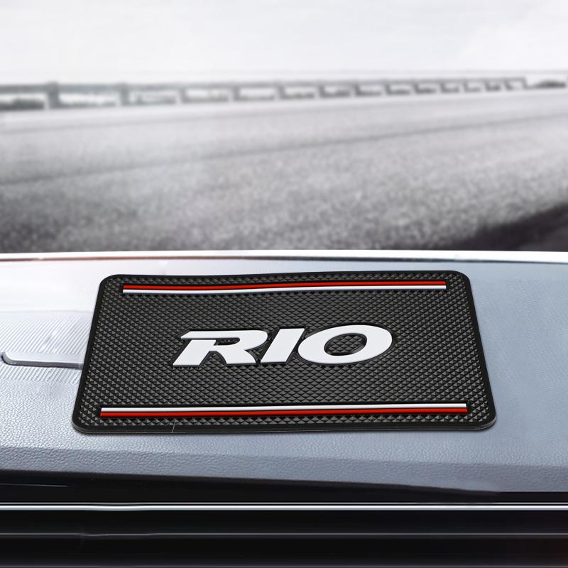 Anti Slip Mat Phone Holder Pad for Kia Rio Non Slip Dashboard Mat Cell Phone Stand Pad Accessories Car Interior StickersAD9