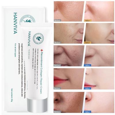 HANVIVA Removal Repair Skin Care Cream Крем для сужения пор Крем для ухода за кожей Увлажняющий Успокаивающий крем для кожи Улучшает огрубевшую кожу лица
