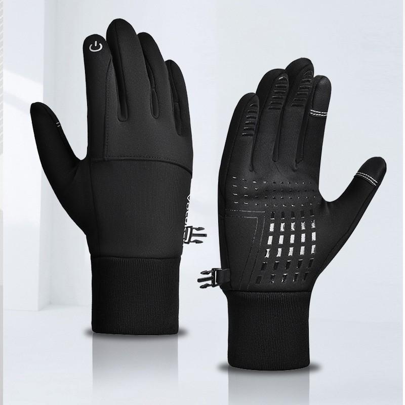 Mens Winter Cycling Gloves Touchscreen Windproof Non-slip Warm Outdoor Sports Biking Hiking