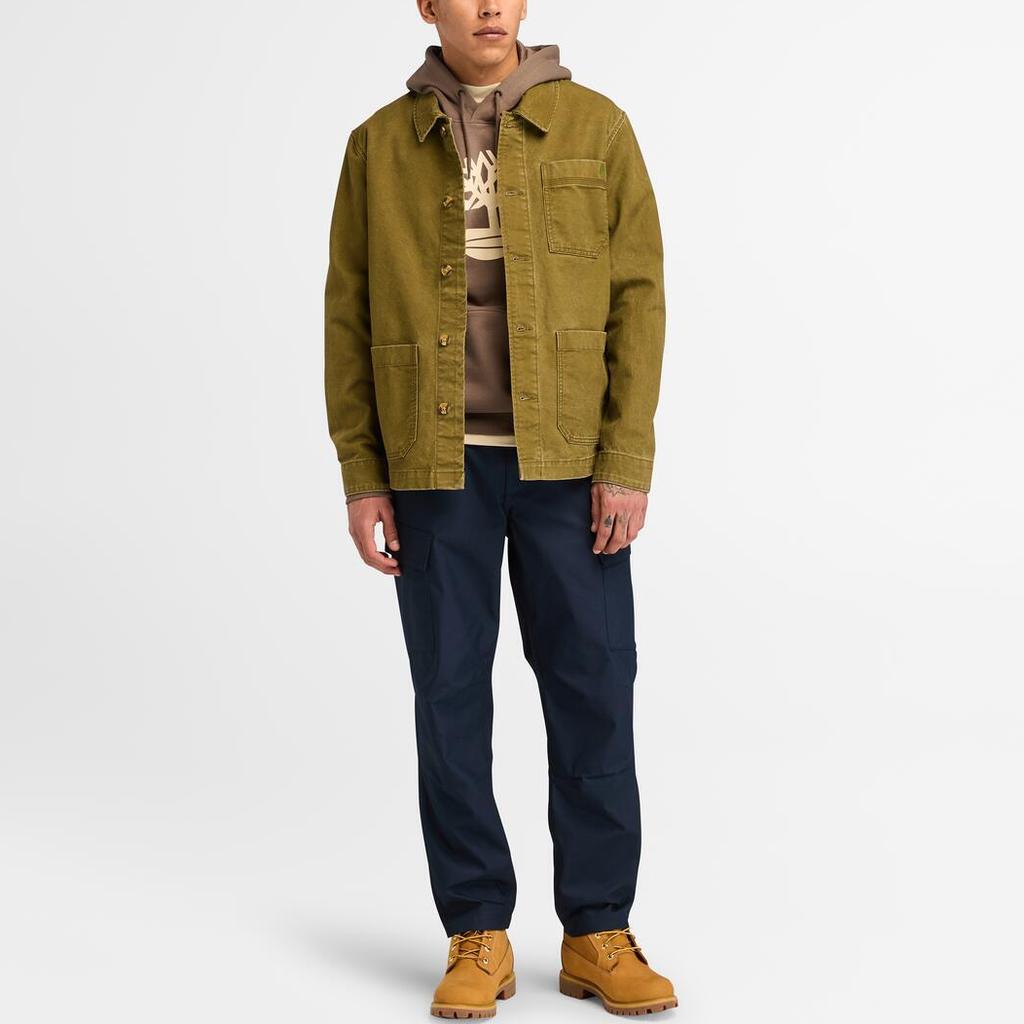 Timberland Серия Спортивный Стиль Повседневные Дышащие Однотонные Прямого Кроя Многокарманные Брюки для Работы на Открытом Воздухе Мужские брюки Темно-синие A6Y8A-433