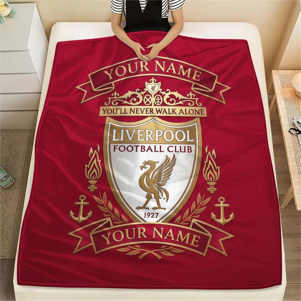 Custom Name Liverpool2 Flannel Blanket, High quality Comfortable for All Seasons, Home Decor, Warmth and Comfort