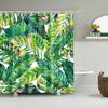 Полоски Растений Занавеска для Душа Ванная Водонепроницаемая Полиэстер Занавески для Душа для Ванной Цветочный Принт Занавеска для Ванны с Крючками