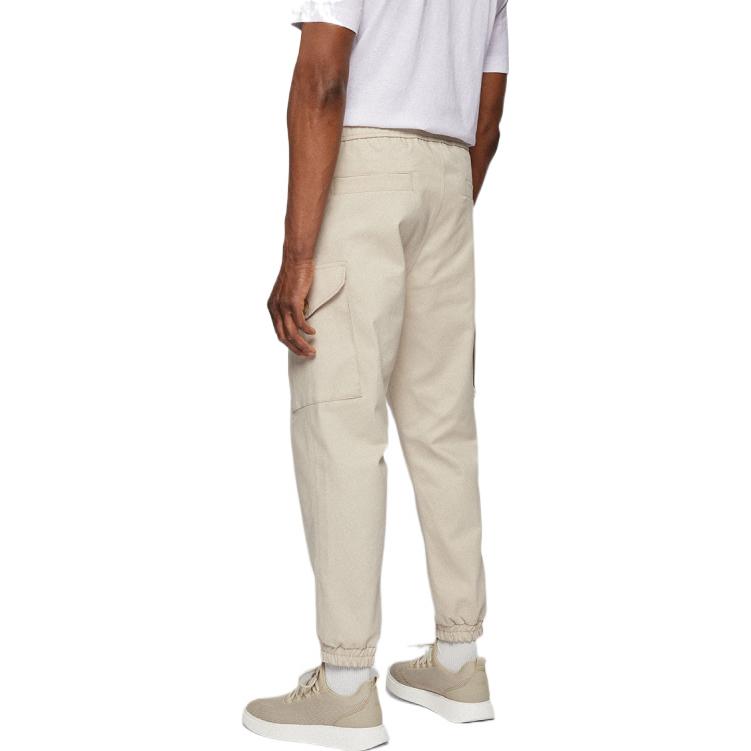 HUGO BOSS Cargo Pants Men's Ecru Moderate 50468730-271