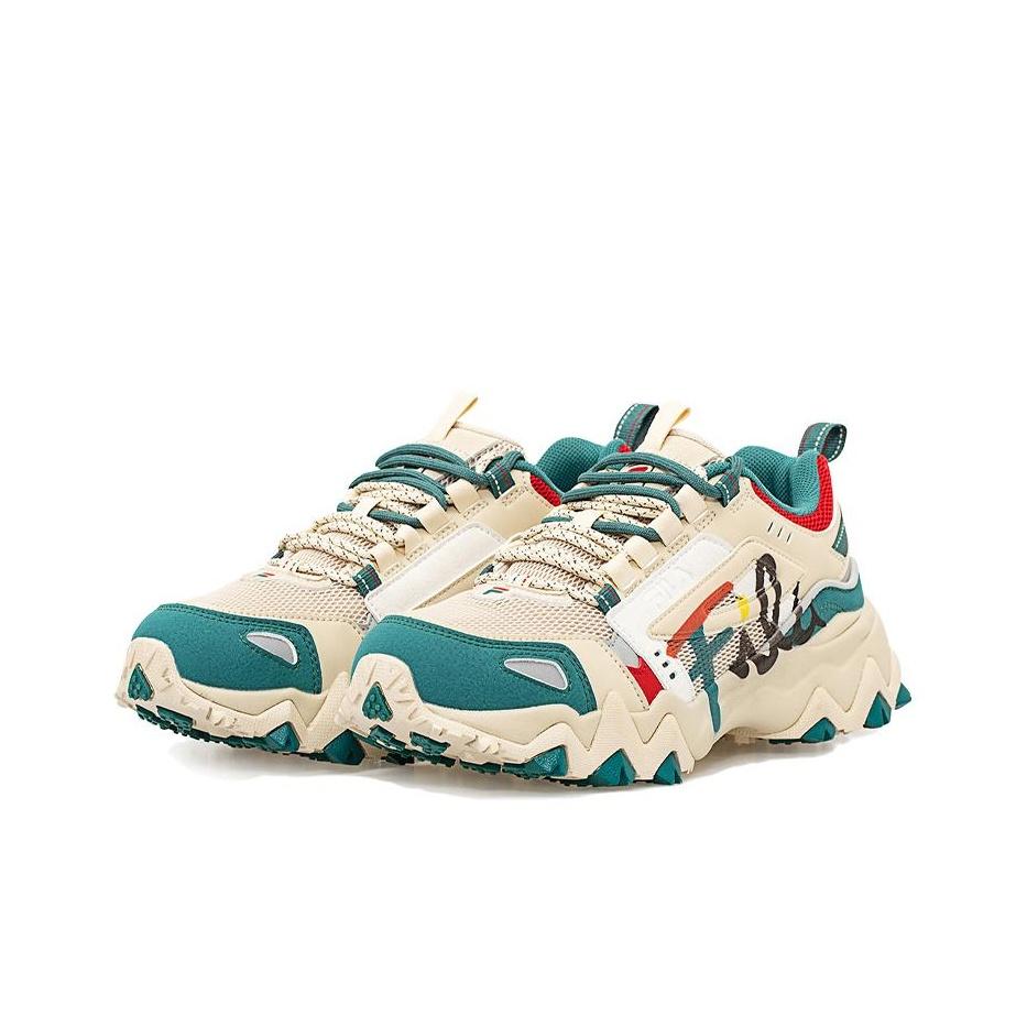 Fila Oakmont Mesh Удобные Универсальные Низкие Повседневные Кроссовки Женские кроссовки Темно-Лесной-Зеленый T12W031101FAD