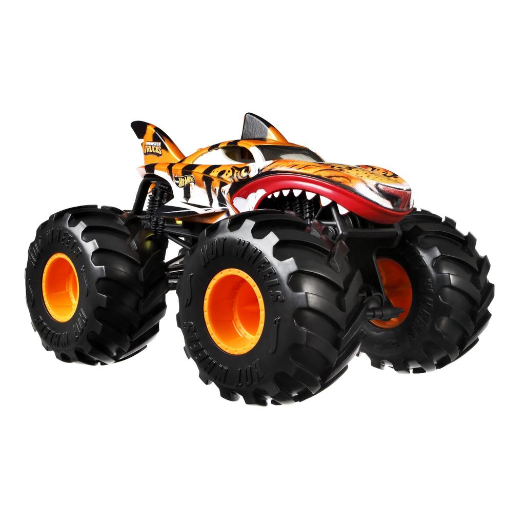 Hot Wheels Monster Truck Big Size Tiger Shark [Mini Car 1:24] [3 Years Old and Up] GWL14