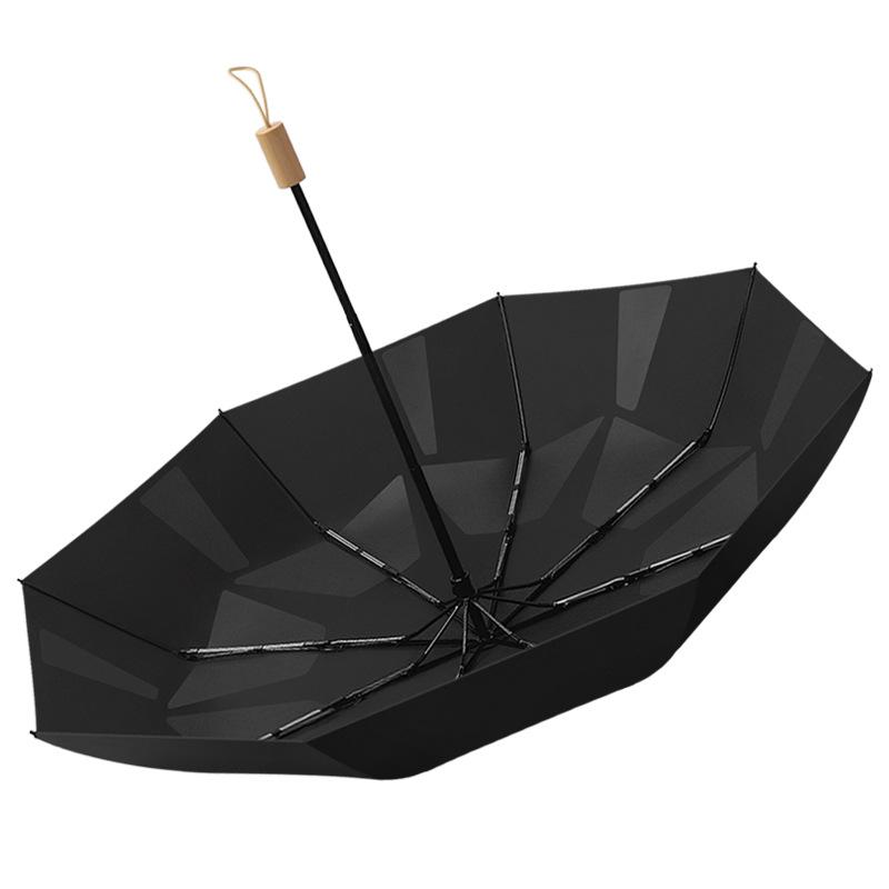 Новый трехсекционный зонт, легко складывается вручную, накладка с эффектом памяти, инновационный зонт, легкий, усовершенствованный второй зонт без складывания