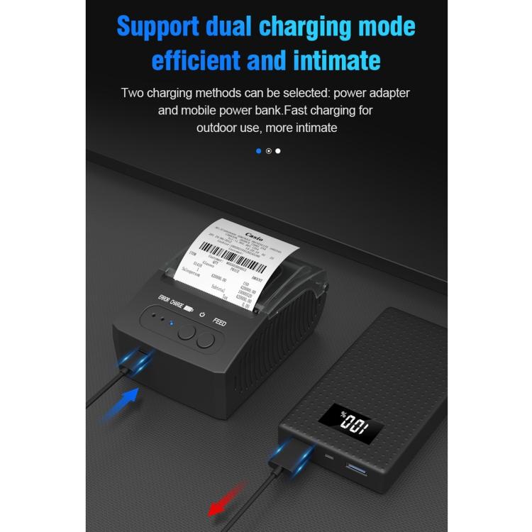 5811DD 58 мм Bluetooth 4.0 Портативный Термо Bluetooth Принтер Чеков, Вилка UK