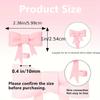Bow Straw Cover for Stanley Cup Silicone Topper Pink Butterfly Chain Silicone Boot Pink Cup Accessories Set for 30/40 OZ Tumbler