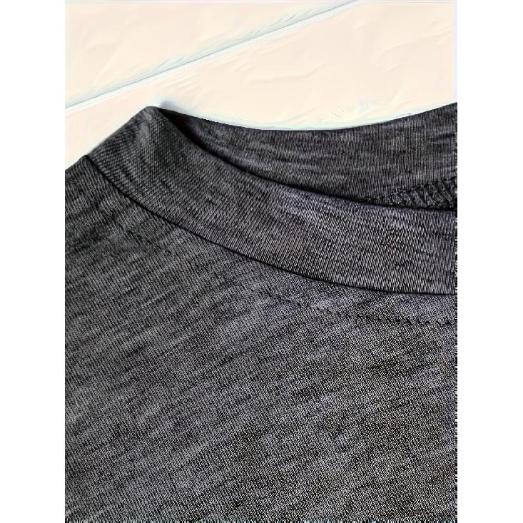 Plus Size-Women's Casual Long-Sleeve Round-Neck Sweatshirt - Navy blue and coffee-colored inspirational quotes with heart-shaped pattern
