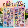 18pcs Devil Hunters Laser GooCard Stickers - Anime Style Cute Creative DIY Decor Stickers for Girls Journal Diary Gifts