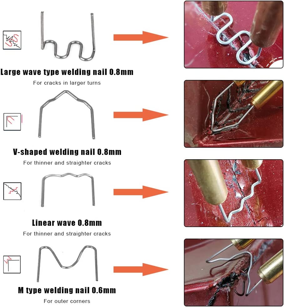 Heat Gun Plastic Welding Machine Yellow Bumper Soldering Iron Staples Bumper Repair Car Tools Kit HOT Stapler Plastic Welder