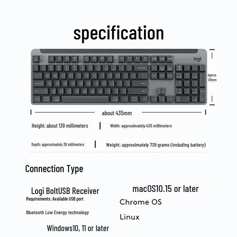 Logitech Беспроводная механическая клавиатура K865