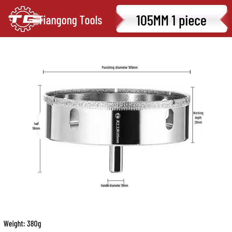 Tiangong Glass & Tile Hole Saw for Drilling and Enlarging Marble and Tile Holes