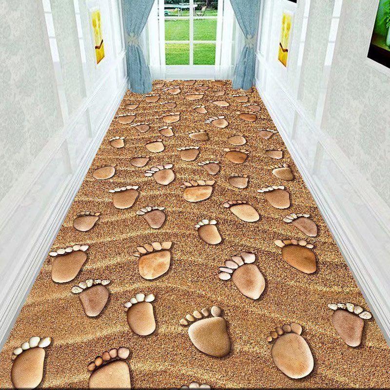 3D Ковровое покрытие для коридора, бытовой абсорбирующий нескользящий коврик для пола, грязеотталкивающий геометрический коврик для пола, украшение