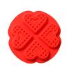 Silicone Waffle Muffin Mold Cake Mold DIY Baking Tools 4 Squares Love Waffle Cakes