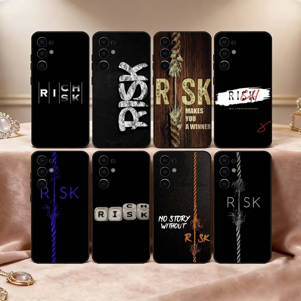 Торговля Без Риска, Без Богатства Чехол Для Телефона Для Samsung S25,S24,S21,S22,S23,S30,Ultra,S20,Plus,Fe,Lite,Note,10,Черный Чехол