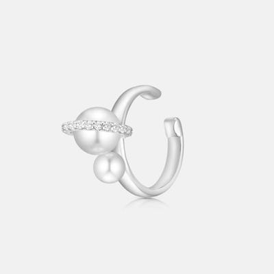 METROCITY JEWELRY 1992 ПЕРЛА Стерлинговое Серебро Белый Ушной Кафф A251SE0763WPH