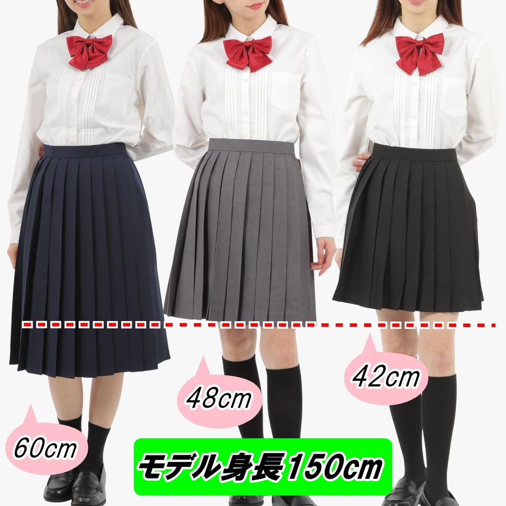 Школьница Плиссированная Машина Школьницы e210 Серый [Eiza] Юбка, Плиссированная, Униформа, Юбка, Однотонная, Складки, (М, 48см)