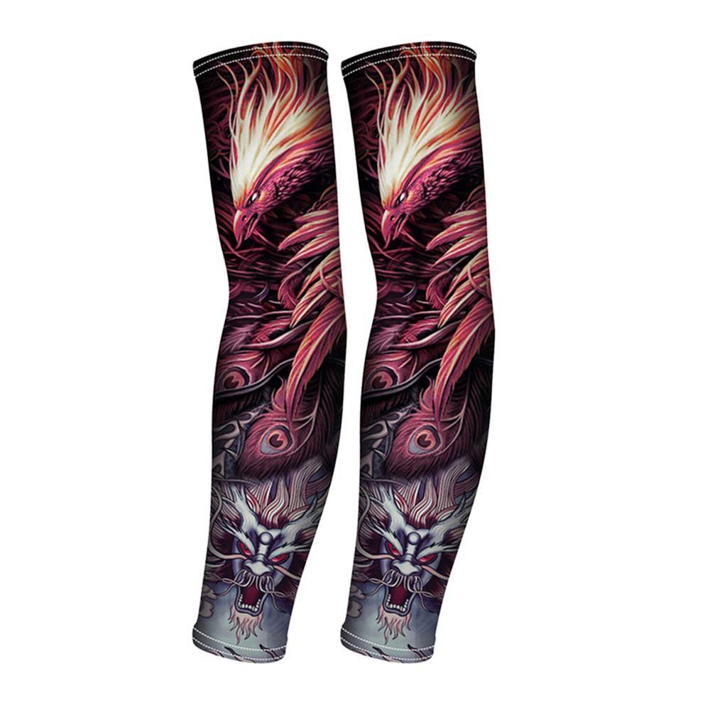 Protection Outdoor Sport Basketball Arm Cover Sun Protection Tattoo Arm Sleeves Flower Arm Sleeves